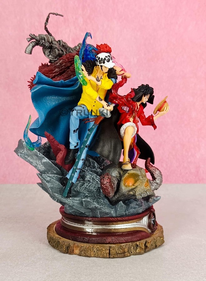 Trunkin One Piece Model Monkey d Luffy Trafalgar Water Law Eustass Kid Action Figure PVC Character Large Statue Decoration 20cm - Image 3